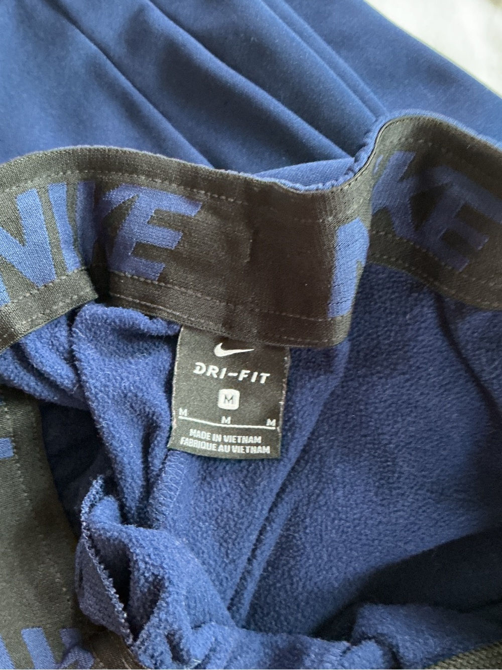 Nike Kids Navy Blue Sweatpants with Black Swoosh - Picture 2 of 2